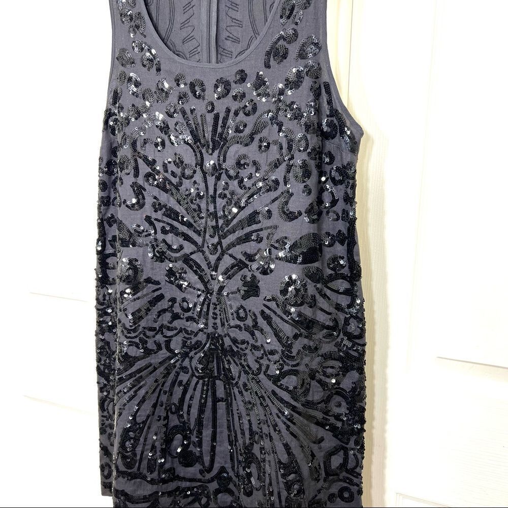 Calypso St. Barth Linen And Sequin Sleeveless Min… - image 3